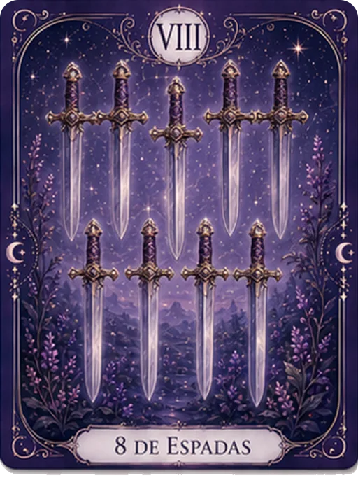 8 de Espadas — carta 58