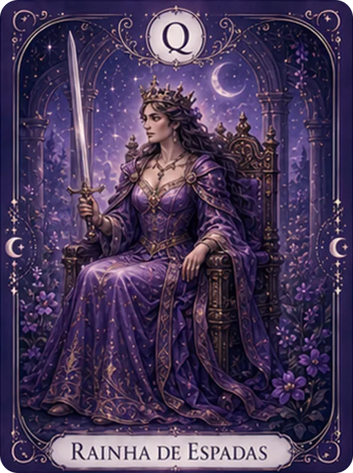 Rainha de Espadas — carta 63
